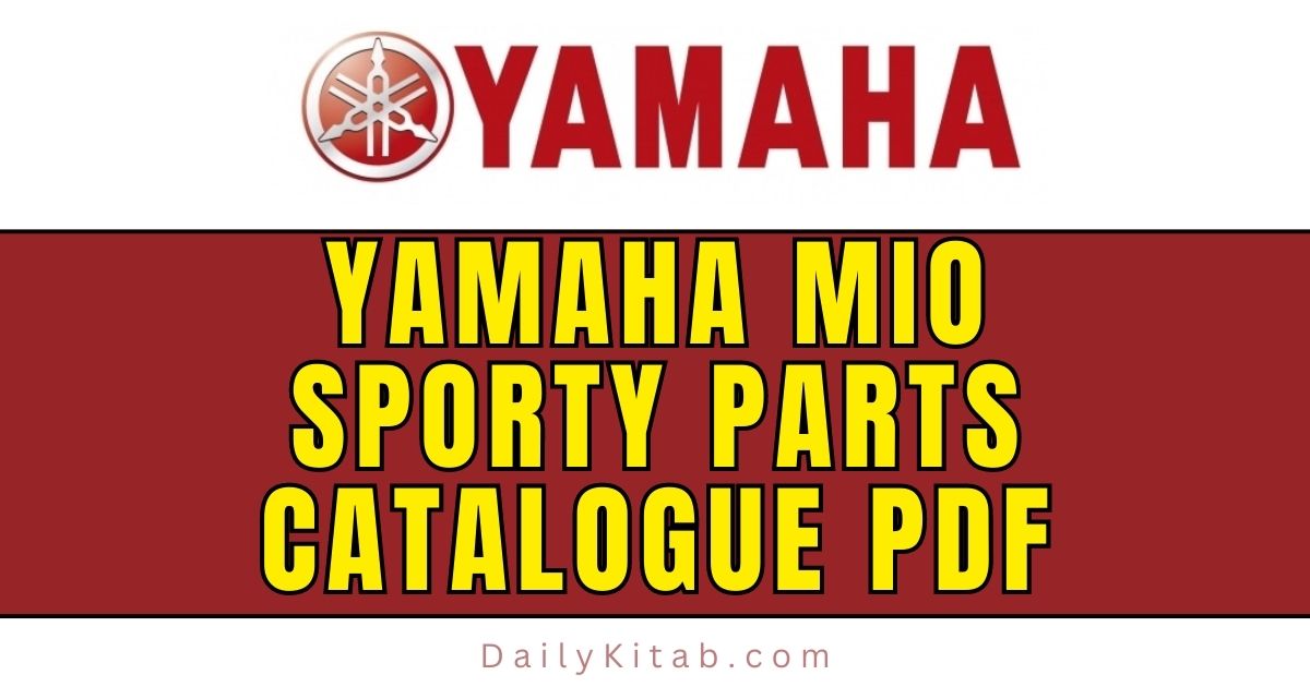 Yamaha MIO Sporty Parts Catalogue Pdf Free Download