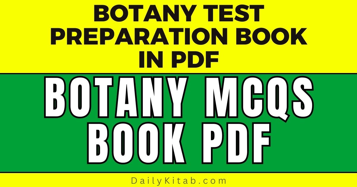 Botany MCQs Book Pdf Free Download, Lecturer Botany Book PDF By Dogar's Unique Edition, Lecturer Asstt. / Associate Professor Subject Guide for Botany Pdf